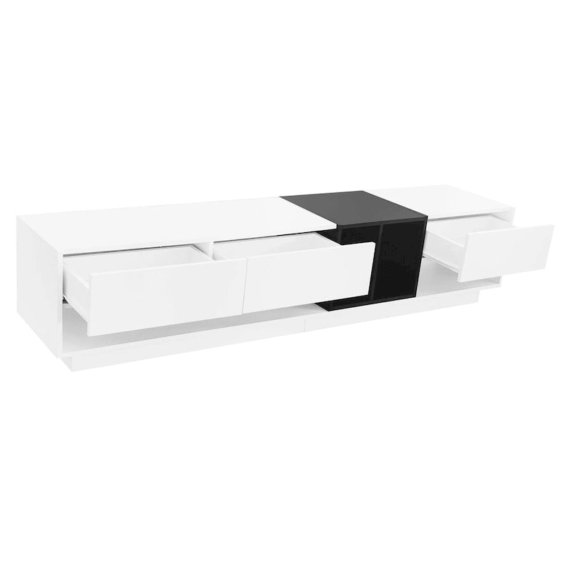 74 TV Stand with Storage & Compartment for TVs Up to 80