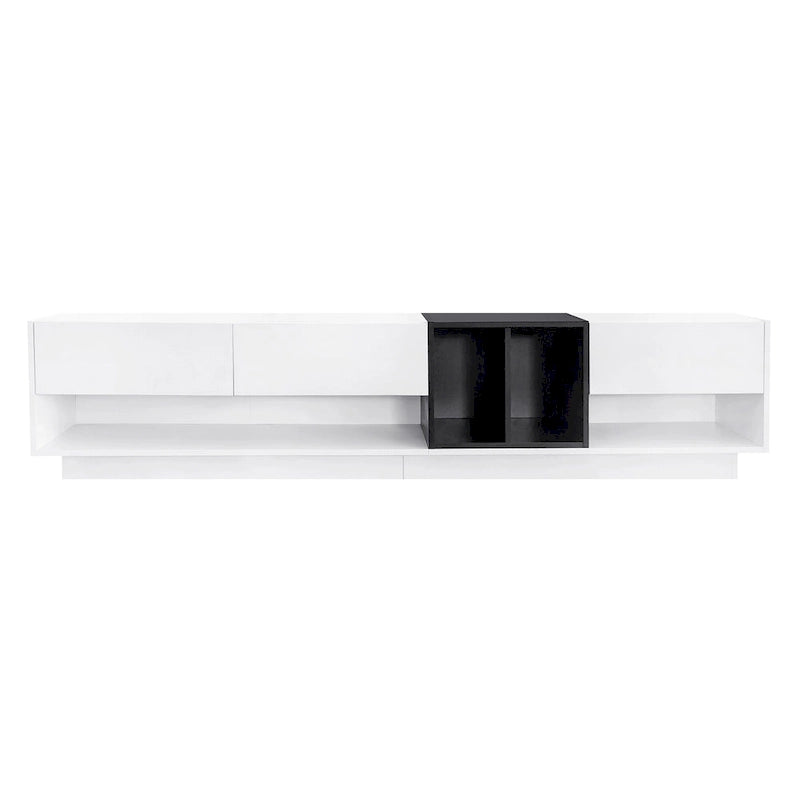 74 TV Stand with Storage & Compartment for TVs Up to 80
