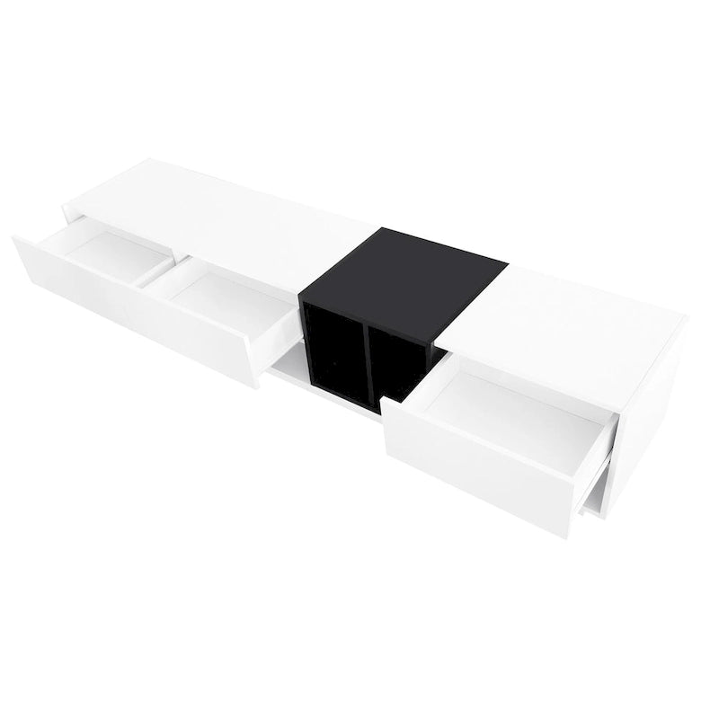 74 TV Stand with Storage & Compartment for TVs Up to 80
