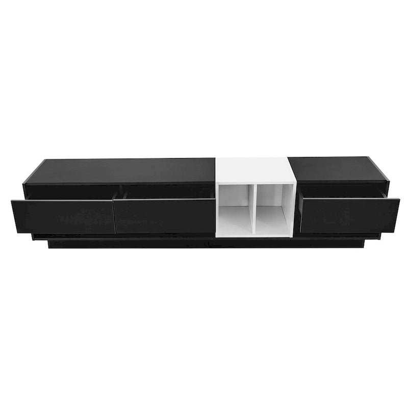 74 TV Stand with Storage & Compartment for TVs Up to 80