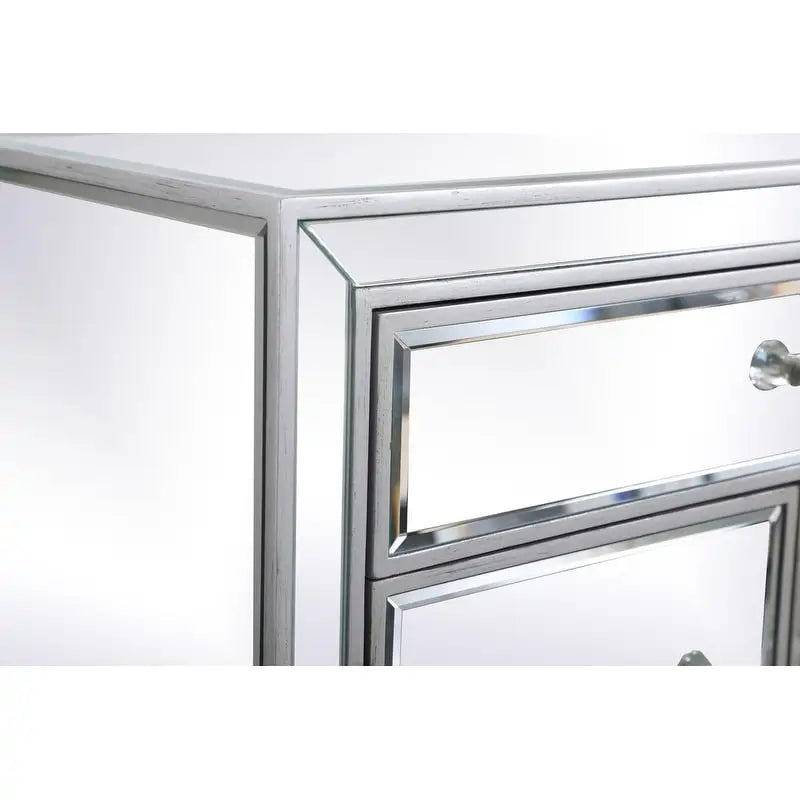 29 in. Antique Mirrored Cabinet