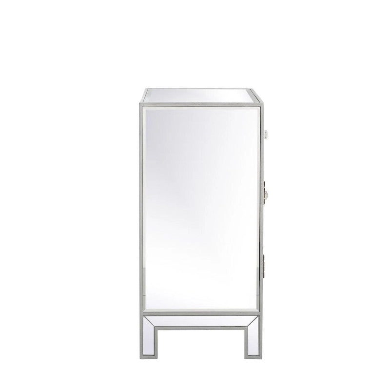 29 in. Antique Mirrored Cabinet
