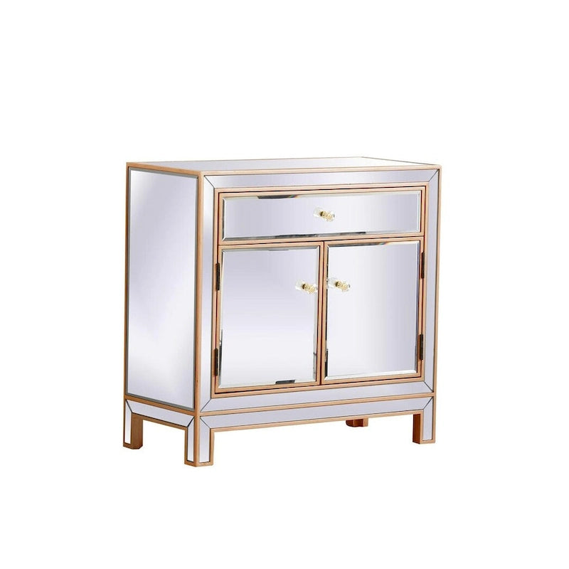 29 in. Antique Mirrored Cabinet