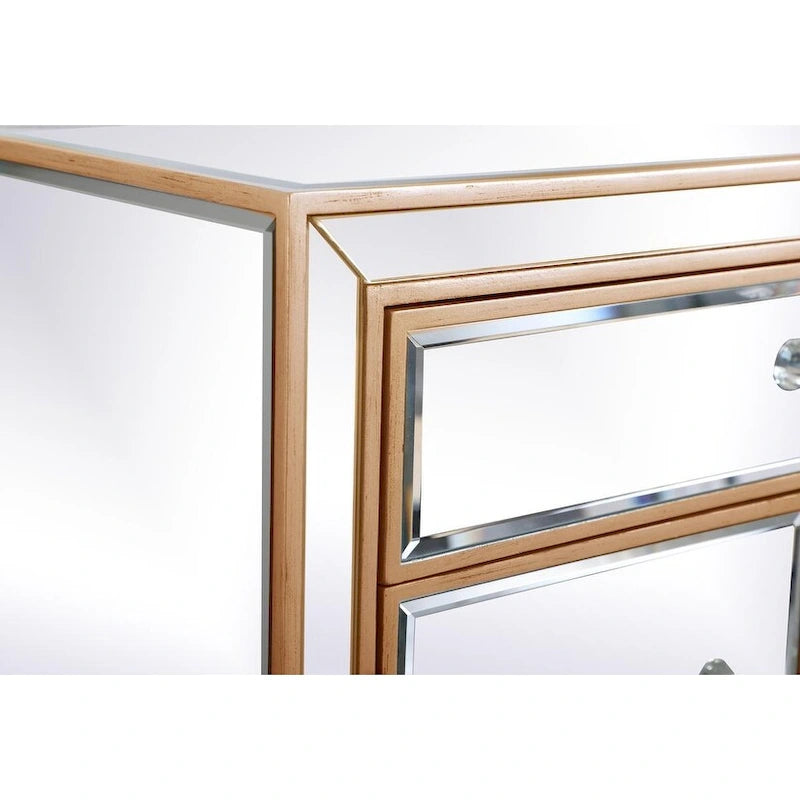 29 in. Antique Mirrored Cabinet