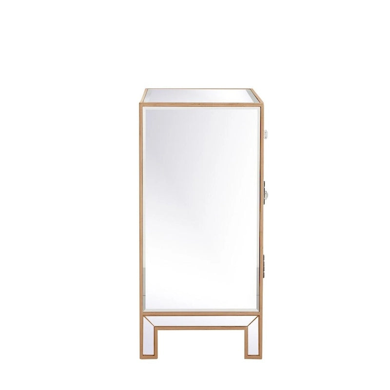 29 in. Antique Mirrored Cabinet