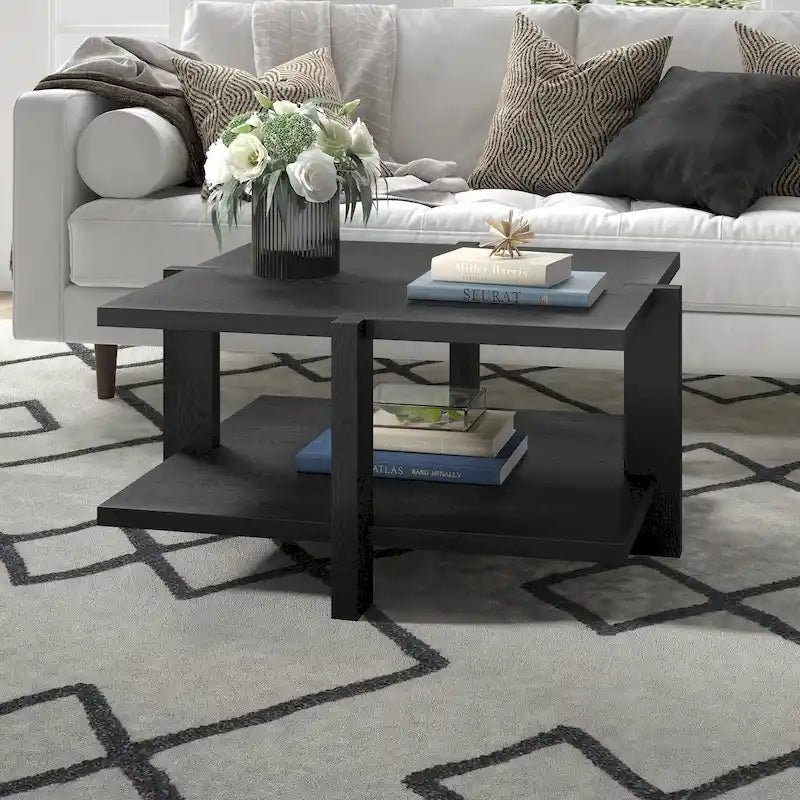 34.66 Inch Square Coffee Table