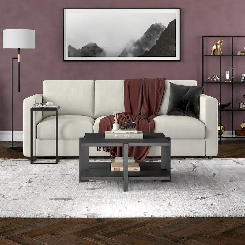 34.66 Inch Square Coffee Table
