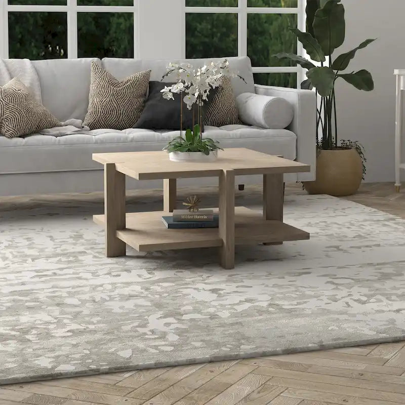 34.66 Inch Square Coffee Table