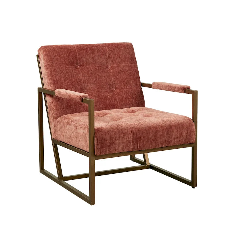 Grey Snakeskin Faux Leather Lounge Chair with Antique Bronze Metal Frame