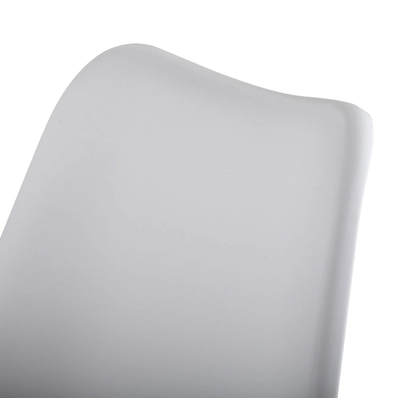 Swivel Side Chair - Dining Chair with Cushioned Seat and Curved Backrest