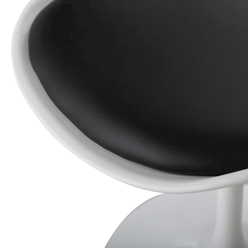 Swivel Side Chair - Dining Chair with Cushioned Seat and Curved Backrest