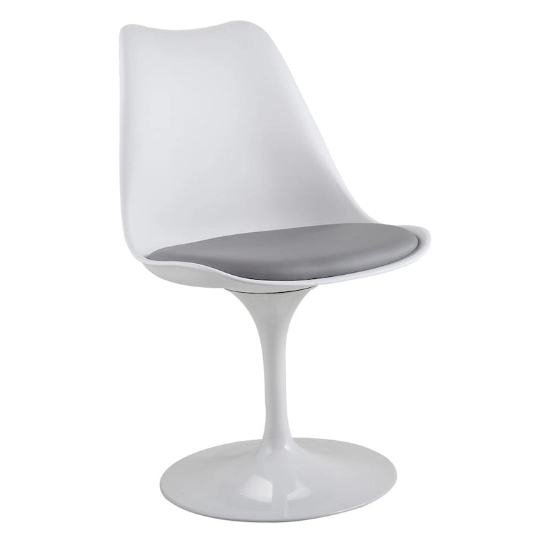 Swivel Side Chair - Dining Chair with Cushioned Seat and Curved Backrest