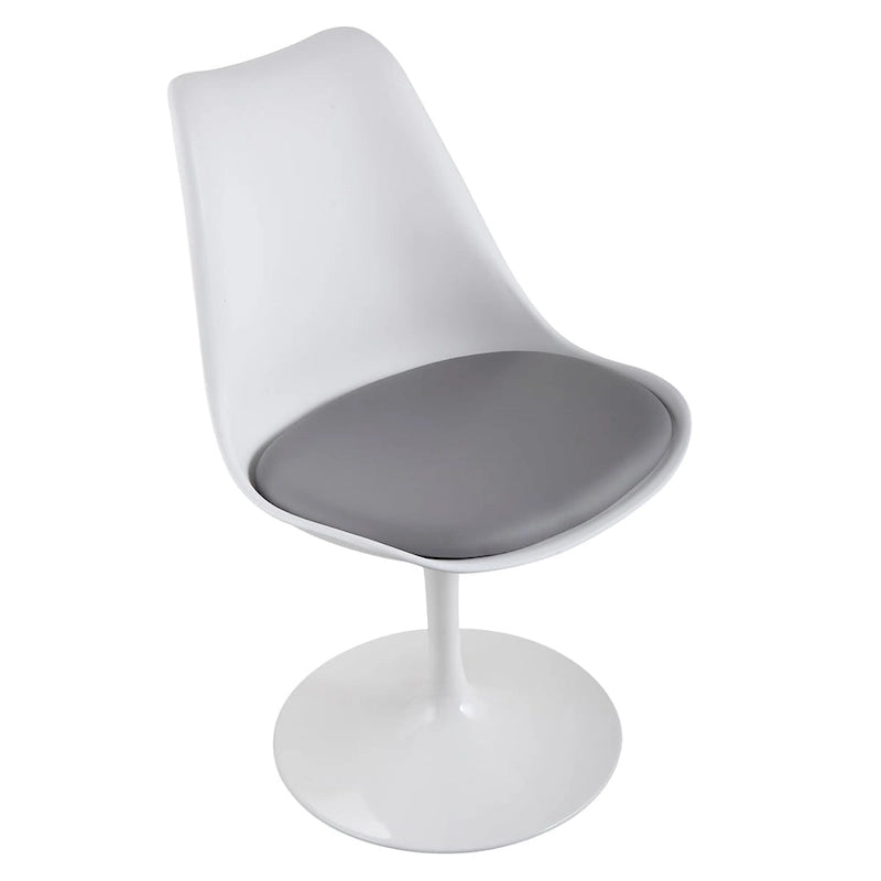 Swivel Side Chair - Dining Chair with Cushioned Seat and Curved Backrest