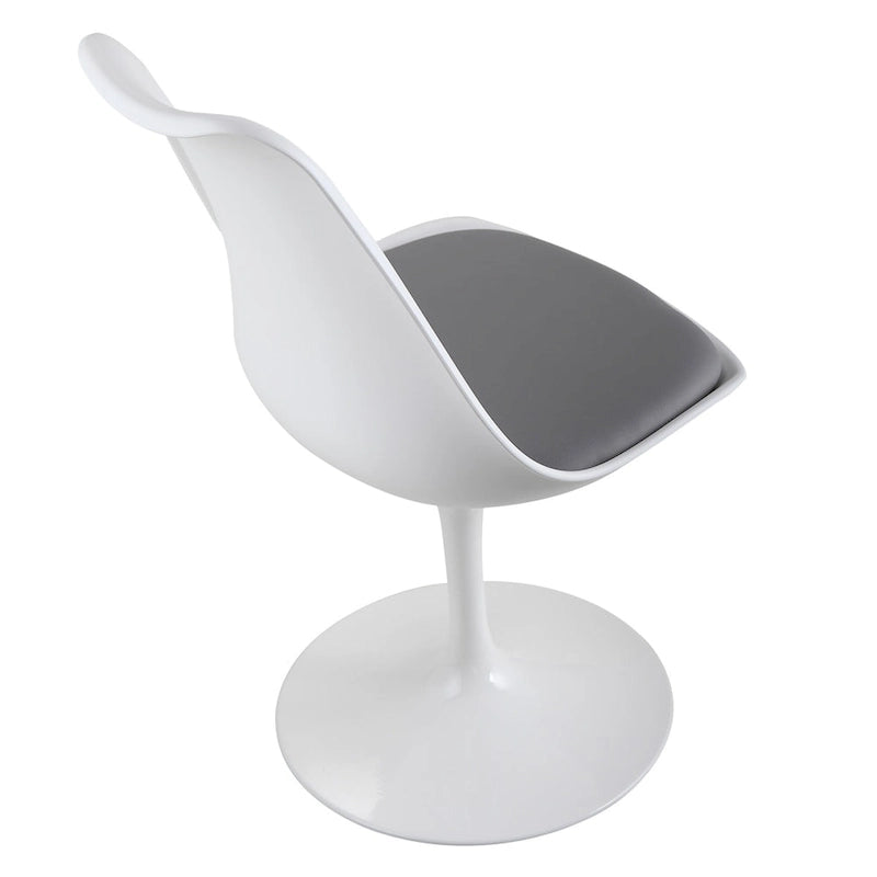 Swivel Side Chair - Dining Chair with Cushioned Seat and Curved Backrest