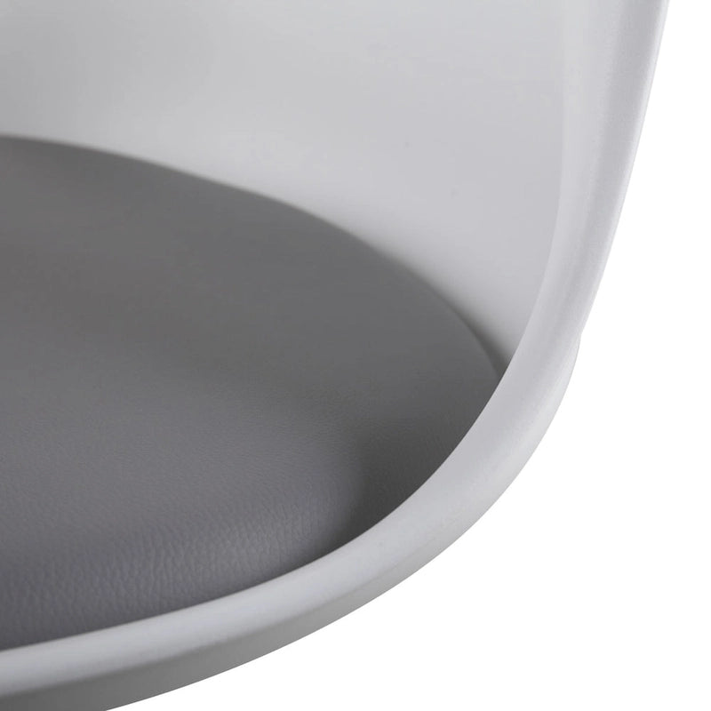 Swivel Side Chair - Dining Chair with Cushioned Seat and Curved Backrest
