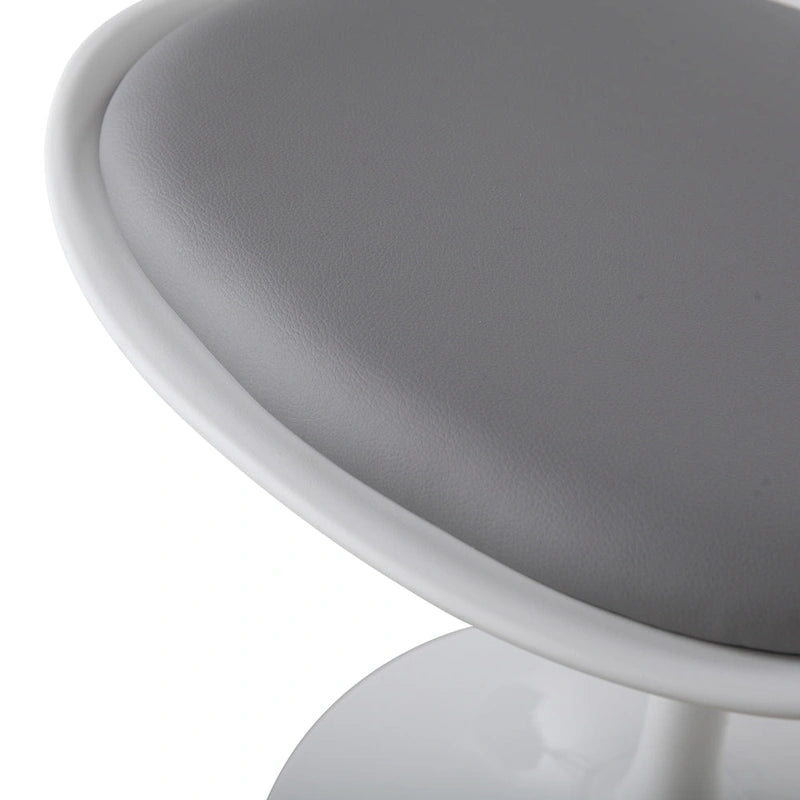 Swivel Side Chair - Dining Chair with Cushioned Seat and Curved Backrest