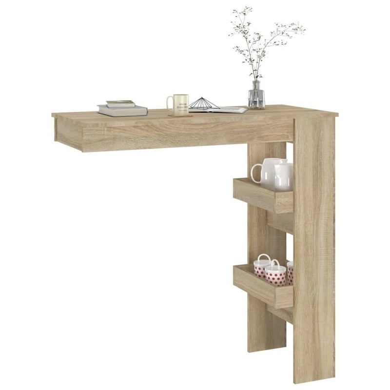Wandmontierter Bartisch - 40.2B x 17.7T x 40.7H