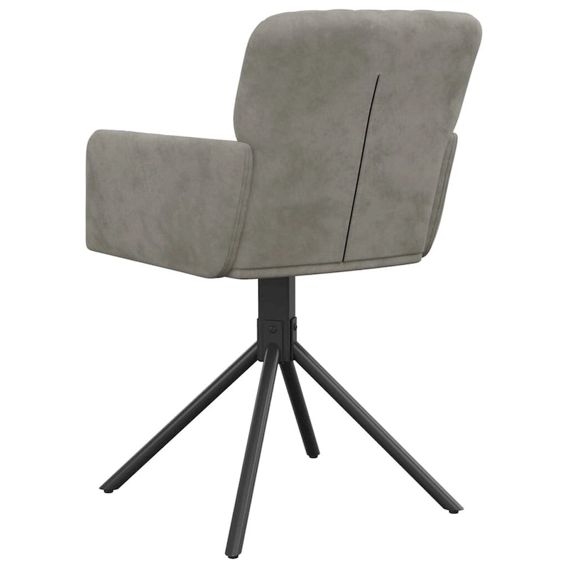 Swivel Dining Chairs - Upholstered Velvet Accent Side Chair, Set of 2, 20.3W x 23.2D x 32.9H