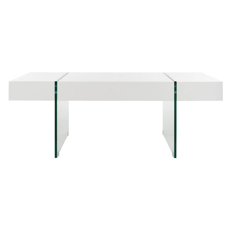 Glass Leg Rectangular Coffee Table 43W x 24D x 16H
