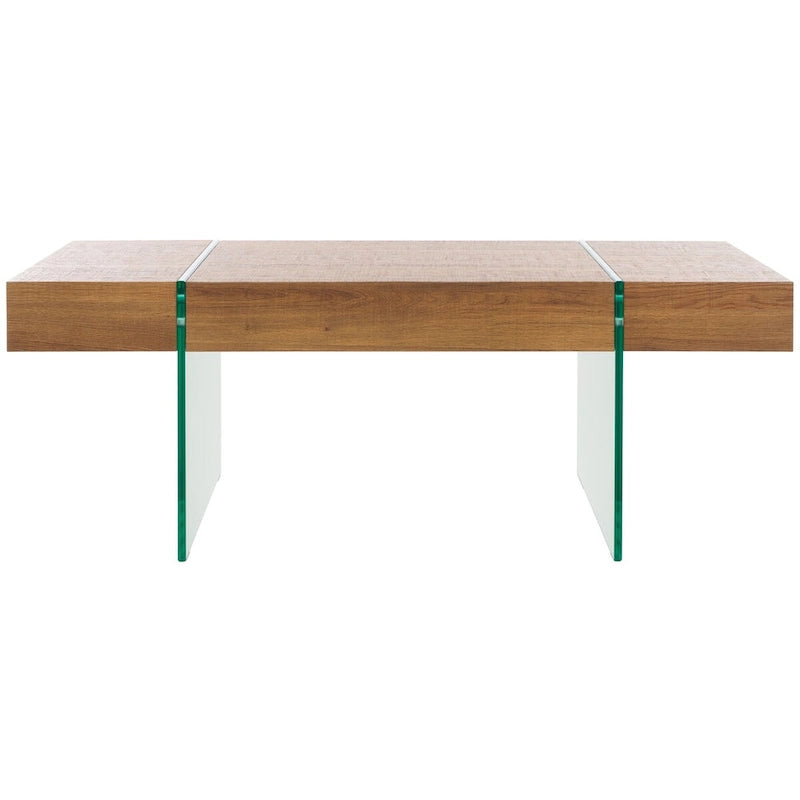 Glass Leg Rectangular Coffee Table 43W x 24D x 16H