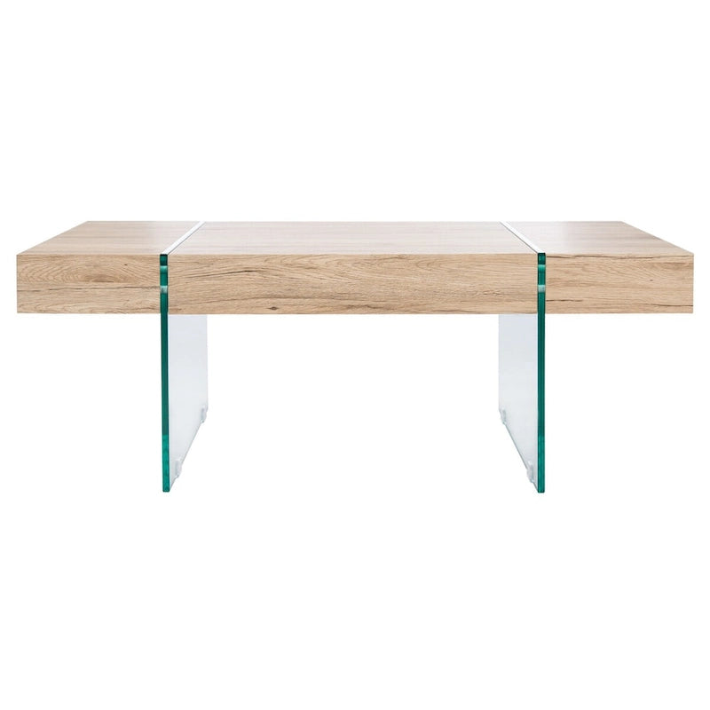 Glass Leg Rectangular Coffee Table 43W x 24D x 16H