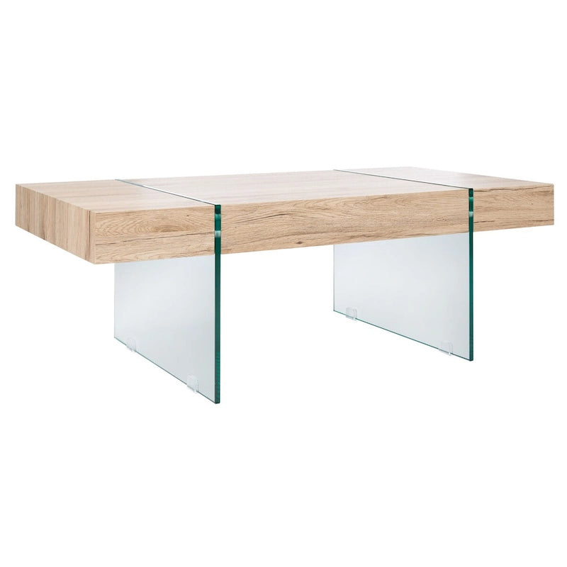 Glass Leg Rectangular Coffee Table 43W x 24D x 16H