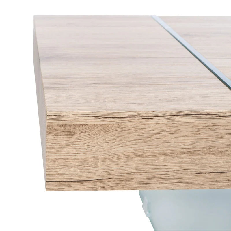 Glass Leg Rectangular Coffee Table 43W x 24D x 16H