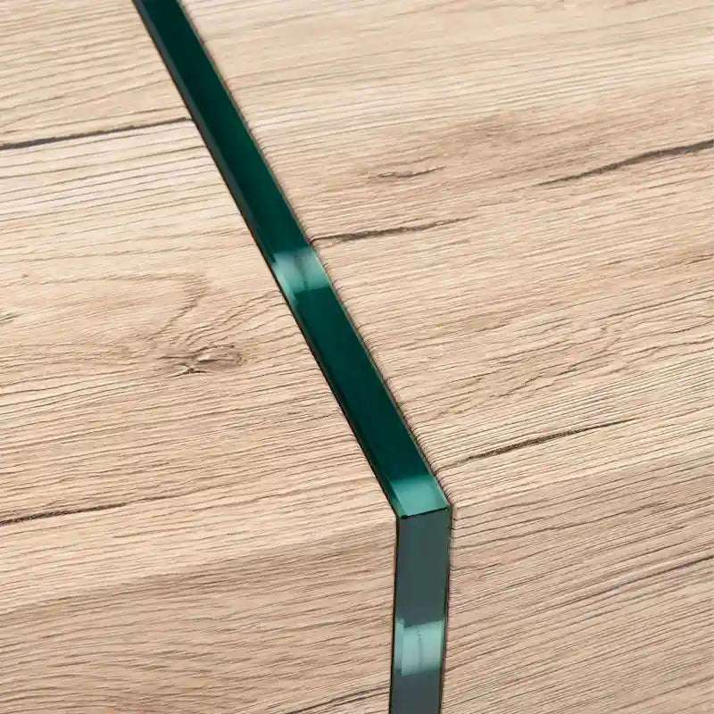 Glass Leg Rectangular Coffee Table 43W x 24D x 16H