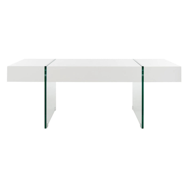 Glass Leg Rectangular Coffee Table 43W x 24D x 16H
