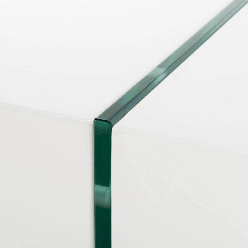 Glass Leg Rectangular Coffee Table 43W x 24D x 16H