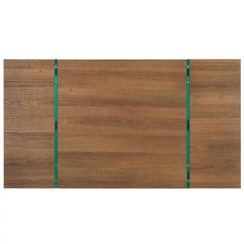 Glass Leg Rectangular Coffee Table 43W x 24D x 16H