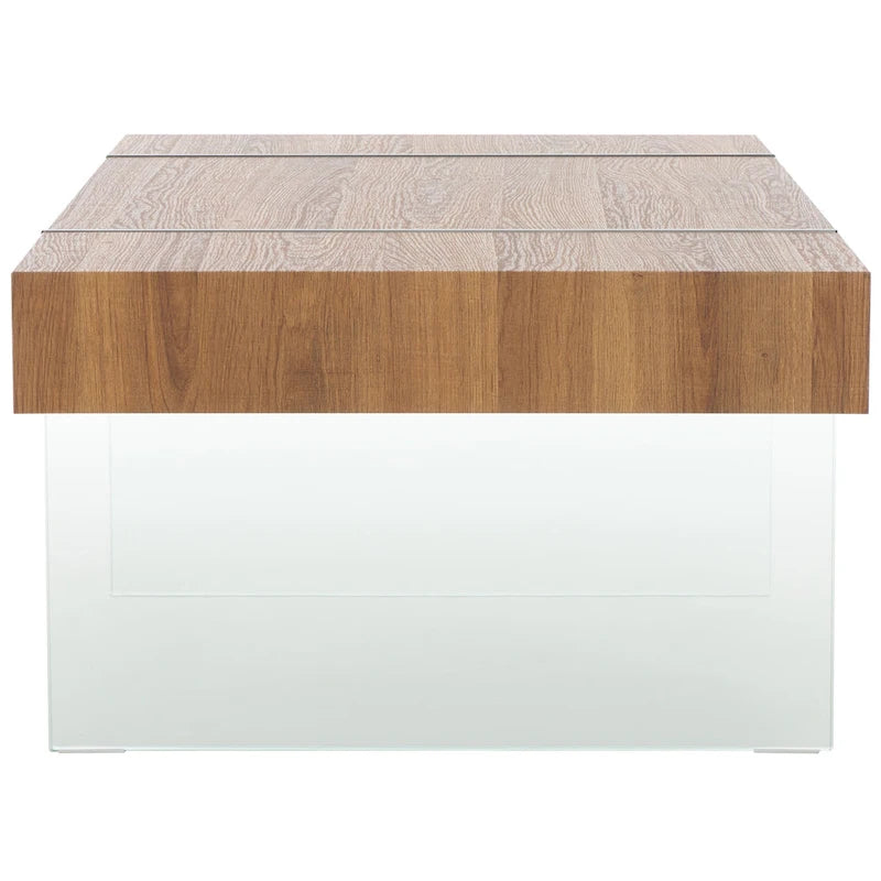 Glass Leg Rectangular Coffee Table 43W x 24D x 16H