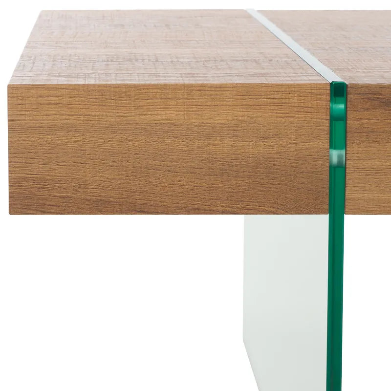 Glass Leg Rectangular Coffee Table 43W x 24D x 16H