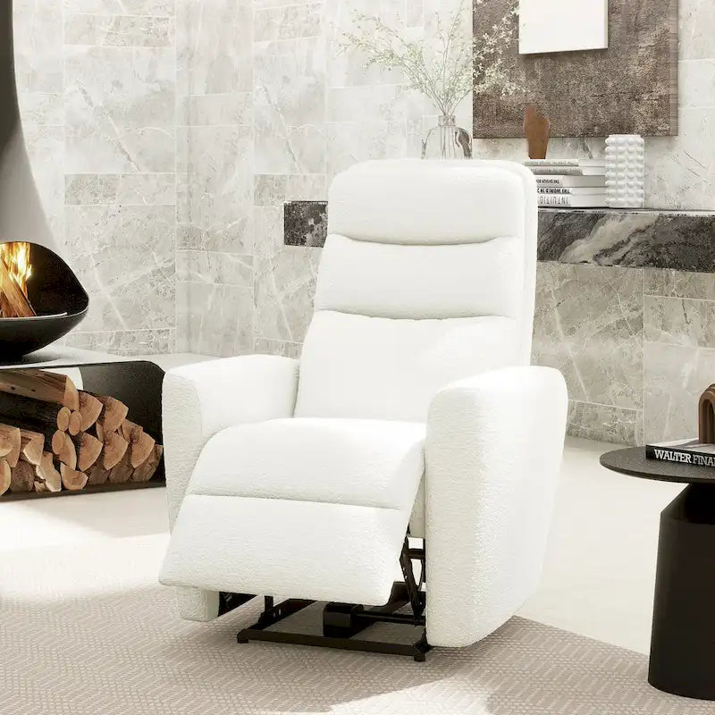 35.5 Boucle High-Back Power Recliner Chair