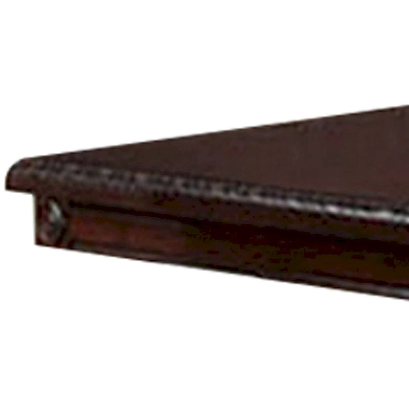 66-Inch Extendable Dining Table with Twin Pedestal Base - Cherry Oak Brown
