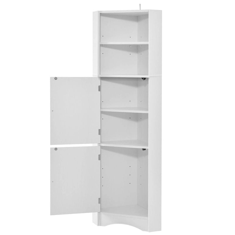 Meuble de rangement de salle de bains à 5 niveaux, meuble de rangement de salle de bains étroit